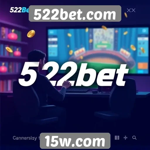 Gamificação no site 522bet.com